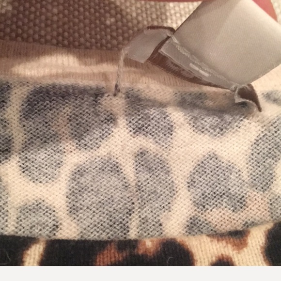 J Crew Factory Leopard Sweater Tee - Picture 6 of 7